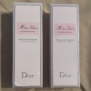 Set of 2 Dior Miss Dior Blooming Bouquet Roller-Pearl in Pink and Silver